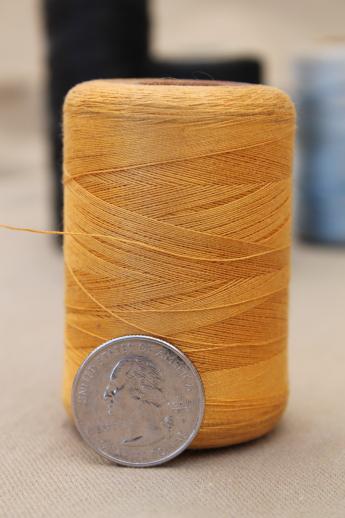 photo of primitive old spools of vintage cotton thread for sewing thread or display #5