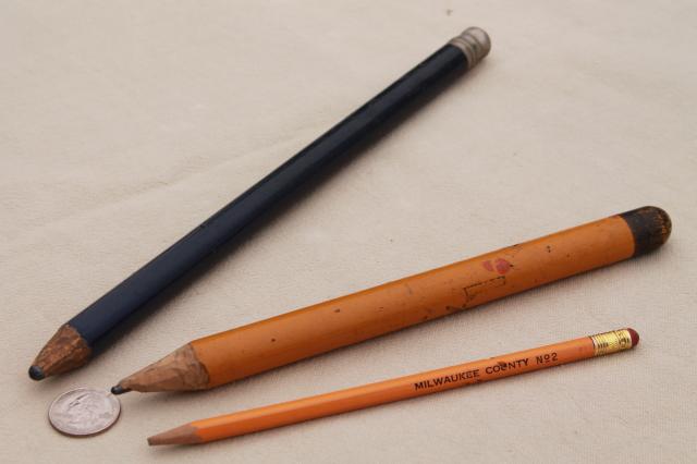 photo of primitive style old antique wood pencils, children's school prize pencils? #1