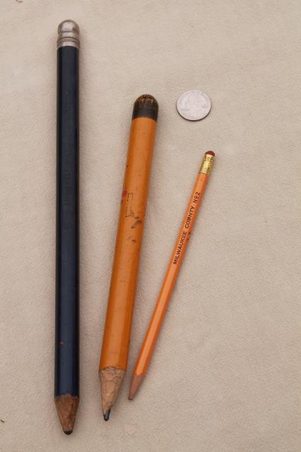 photo of primitive style old antique wood pencils, children's school prize pencils? #2