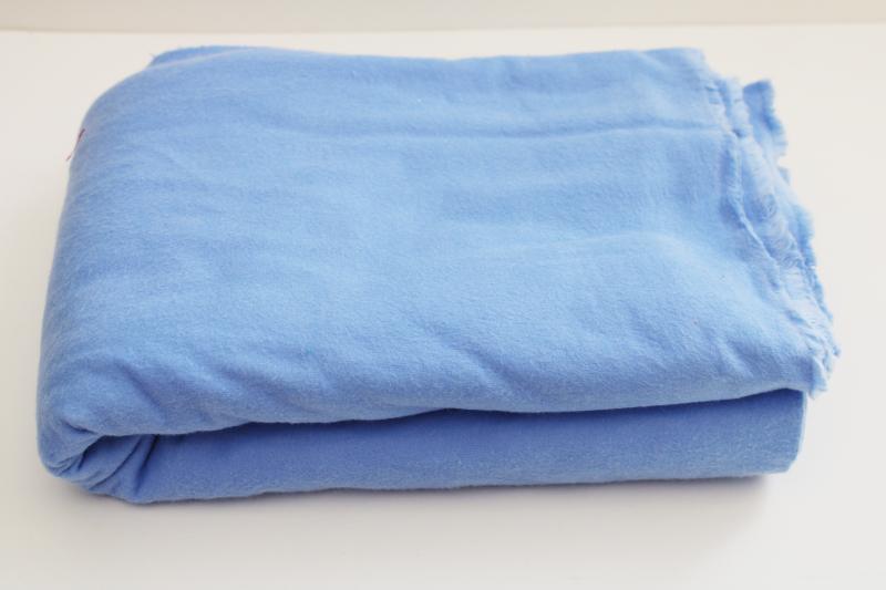 photo of pure cotton flannel fabric, sky blue solid color 5 yards sewing material #1