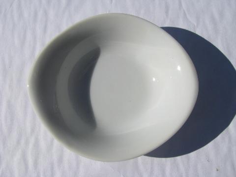 photo of pure white china, porcelain sauce dishes or dipping bowls #2