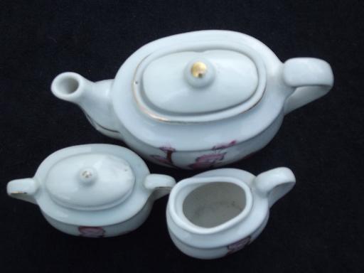 photo of pussy willow babies child's china tea set, vintage Japan toy doll dishes #8