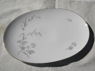 catalog photo of queen anne's lace & summer grasses, vintage Johann Haviland - Bavaria platter