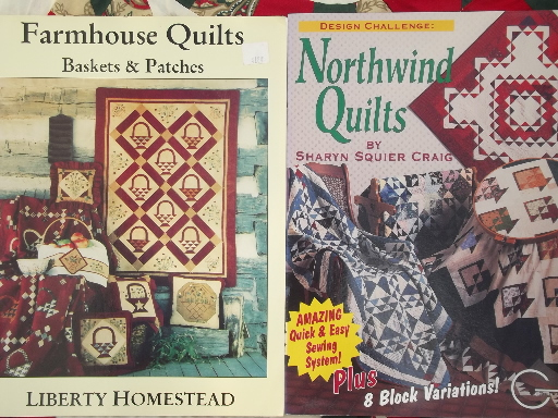 photo of quilt books lot - country primitive folk art patchwork quilting patterns #5