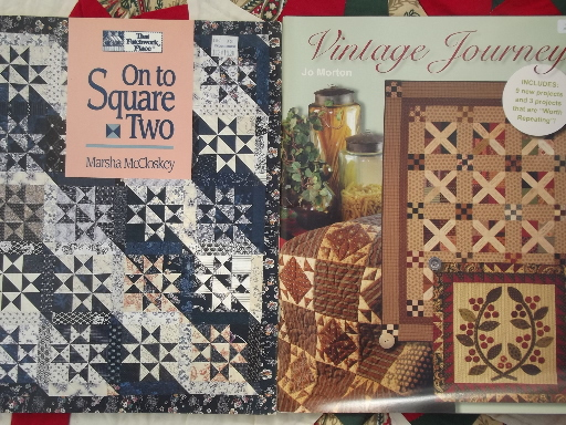 photo of quilt books lot - country primitive folk art patchwork quilting patterns #8