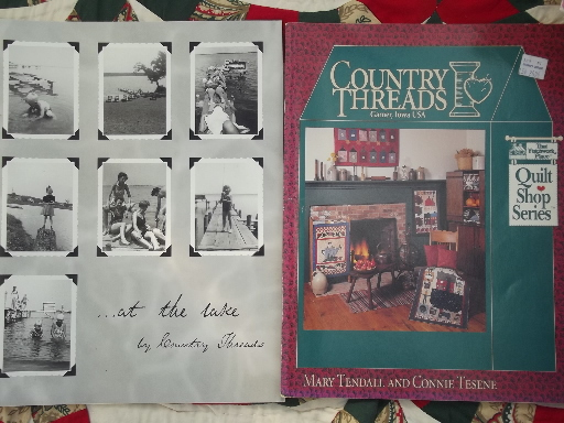 photo of quilt books lot - country primitive folk art patchwork quilting patterns #11