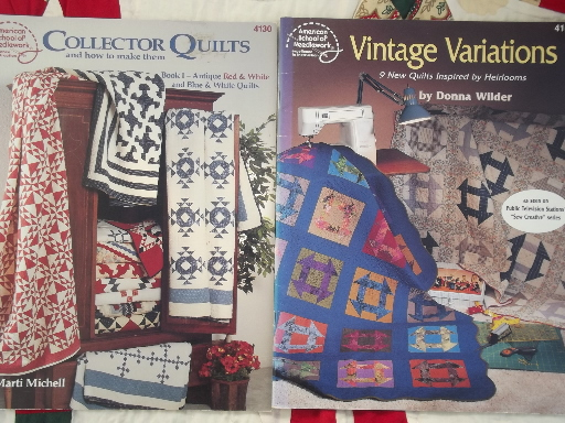 photo of quilt books lot - country primitive folk art patchwork quilting patterns #19