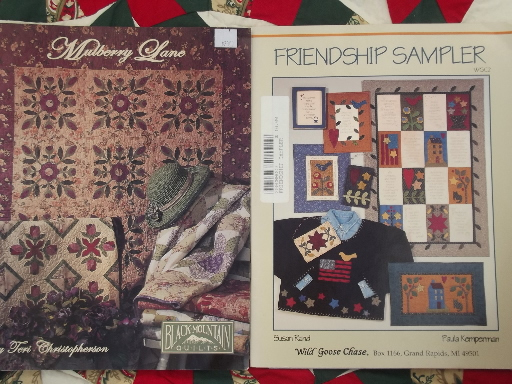 photo of quilt books lot - country primitive folk art patchwork quilting patterns #20