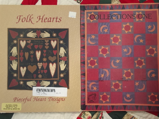 photo of quilt books lot - country primitive folk art patchwork quilting patterns #26