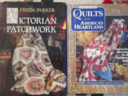 photo of quilting books lot - patchwork quilt blocks, historic / vintage patterns #6