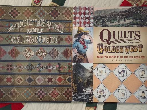 photo of quilting books lot - patchwork quilt blocks, historic / vintage patterns #9