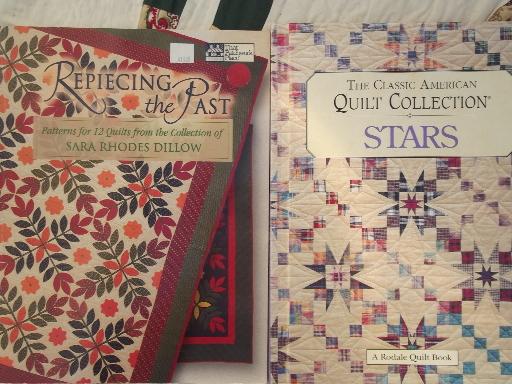 photo of quilting books lot - patchwork quilt blocks, historic / vintage patterns #12