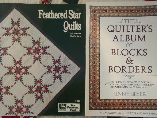 photo of quilting books lot - patchwork quilt blocks, historic / vintage patterns #13