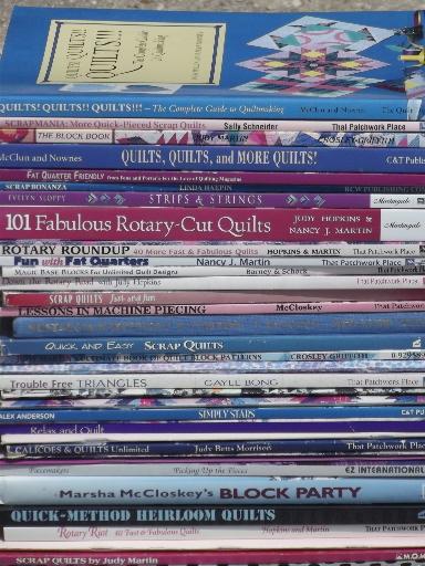 photo of quilting books lot - patchwork quilt blocks, piecing patterns & techniques  #1