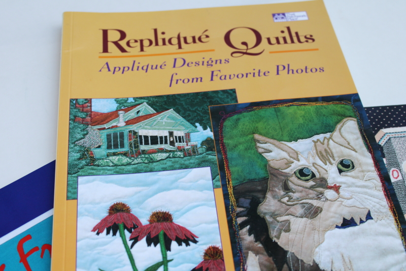 photo of quilting books lot, pictorial quilts custom needle art pictures from photos #5