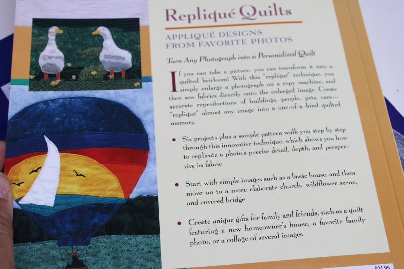 photo of quilting books lot, pictorial quilts custom needle art pictures from photos #7