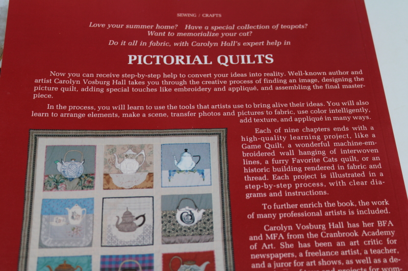 photo of quilting books lot, pictorial quilts custom needle art pictures from photos #9