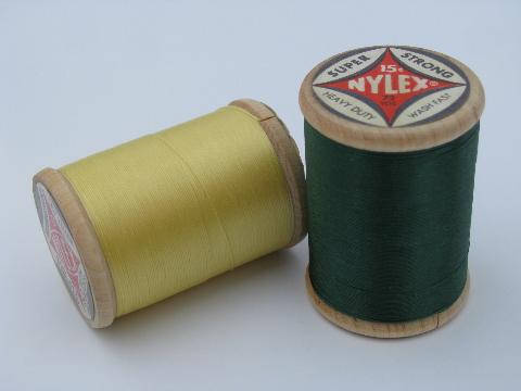 photo of rainbow of colors, full box vintage Nylex nylon sewing thread #3