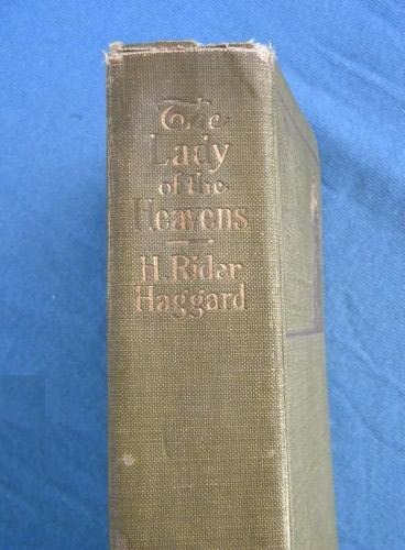 photo of rare 1st edition The Lady of the Heavens H Ridder Haggard gilt binding #2