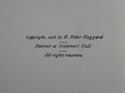 photo of rare 1st edition The Lady of the Heavens H Ridder Haggard gilt binding #3