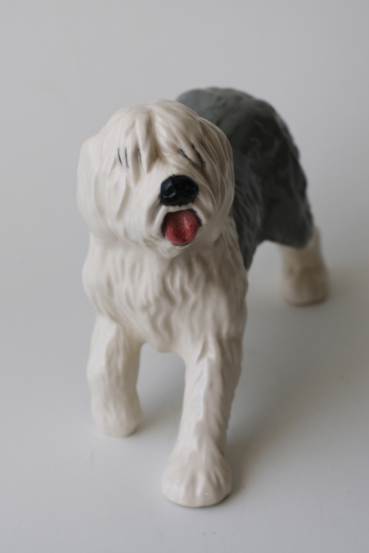 photo of rare large china dog figurine, vintage Royal Doulton Old English Sheepdog #2