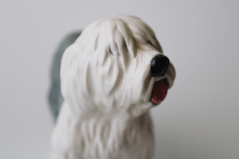 photo of rare large china dog figurine, vintage Royal Doulton Old English Sheepdog #7