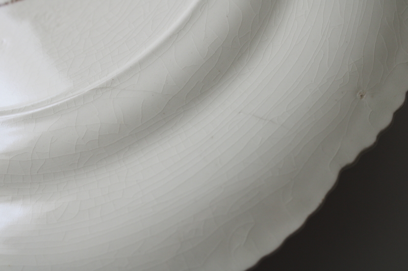 photo of rare scene of Chicago University 1857, vintage Royal Cauldon brown transferware china plate  #5