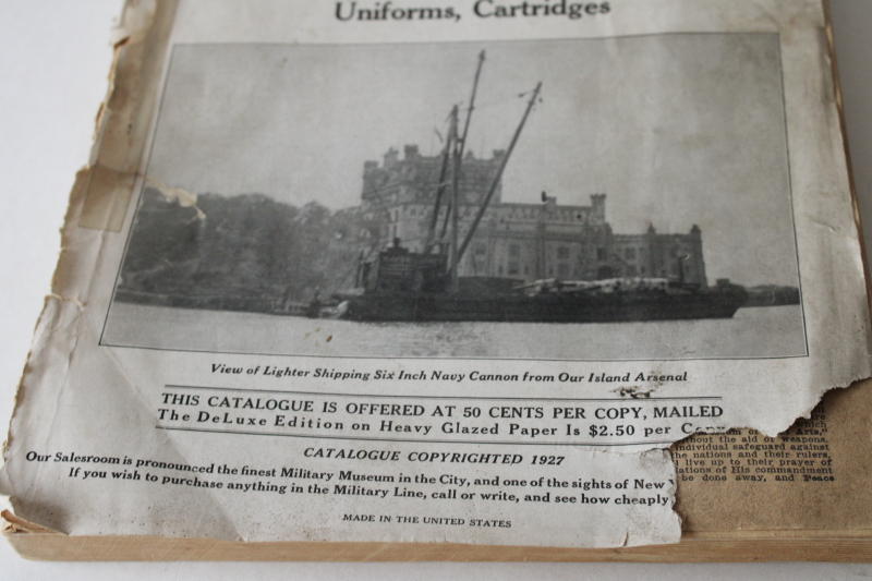 photo of rare true vintage Bannerman Military Goods catalog, surplus historical reproductions antique swords guns uniforms #6