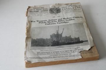 catalog photo of rare true vintage Bannerman Military Goods catalog, surplus historical reproductions antique swords guns uniforms 