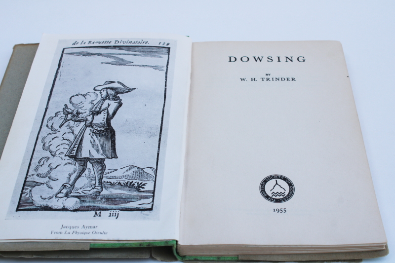 photo of rare vintage books W H Trinder, Henry de France Elements of Dowsing #7