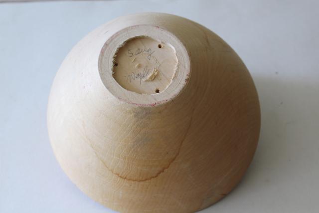 photo of raw rough natural carved wood bowls, unfinished wooden vessels with rustic flaws #8