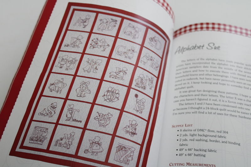 photo of redwork embroidery books, full size vintage style designs to embroider red or blue #5