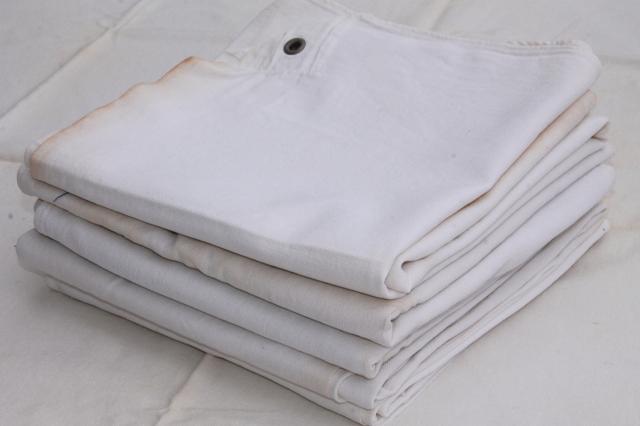 photo of restaurant quality huge heavy cotton kitchen towels / aprons, vintage dish towels #2