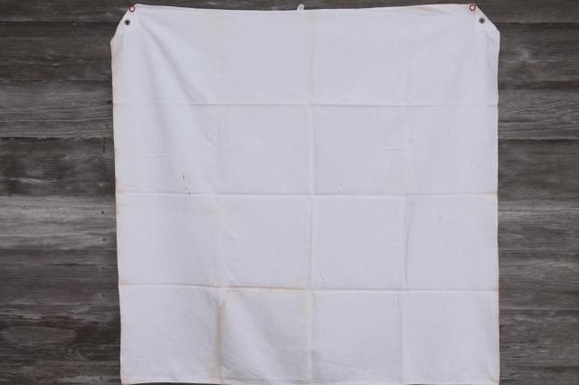 photo of restaurant quality huge heavy cotton kitchen towels / aprons, vintage dish towels #3