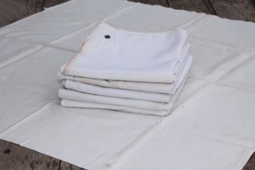 catalog photo of restaurant quality huge heavy cotton kitchen towels / aprons, vintage dish towels