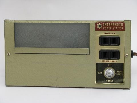 photo of retro 1950's mid-century vintage Interphoto photography 35mm slide viewer/projector control #1