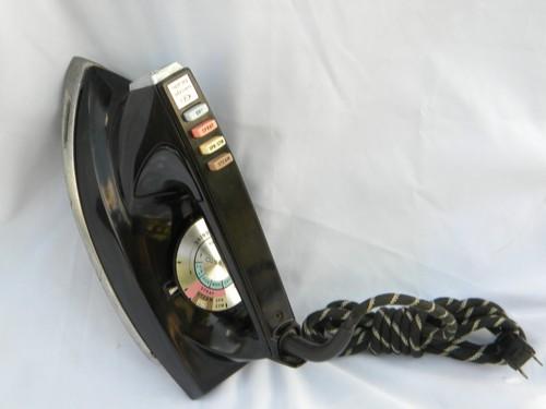 photo of retro 1960s Presto Spray Steam electric iron, vintage laundry #1