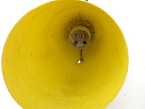 photo of retro 1960s fiberglass bullet torpedo light shade, vintage lighting part #3