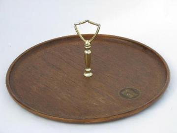 catalog photo of retro Thermo Serv 'walnut' melamine sandwich plate