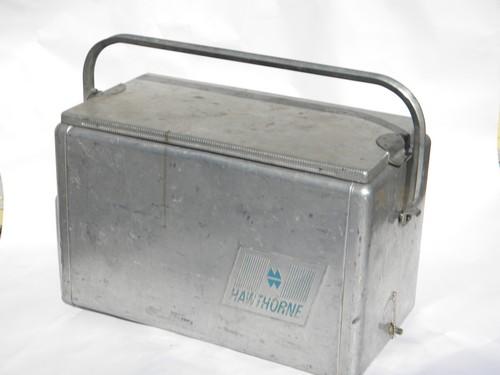 photo of retro mid-century Cronco/Hawthorne aluminum cooler Airstream vintage #1