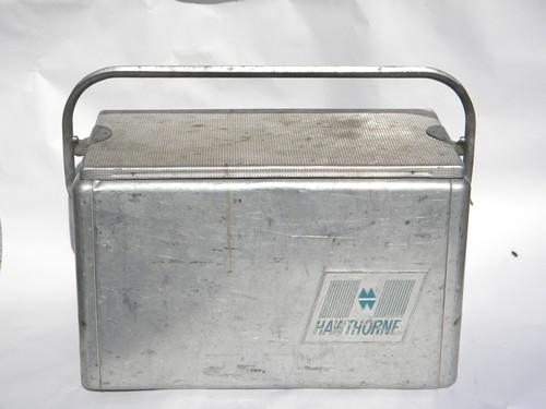 photo of retro mid-century Cronco/Hawthorne aluminum cooler Airstream vintage #2