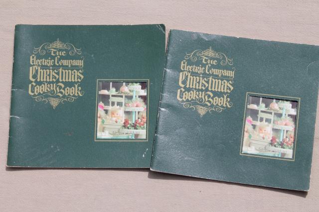 photo of retro vintage holiday cookbooks lot, 50s 60s 70s vintage Christmas cookies recipes #2