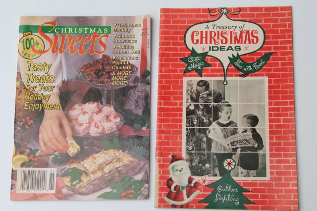 photo of retro vintage holiday cookbooks lot, 60s 70s 80s vintage Christmas cookies baking recipes #3