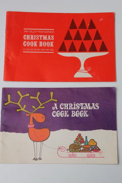 photo of retro vintage holiday cookbooks lot, 60s 70s 80s vintage Christmas cookies baking recipes #5