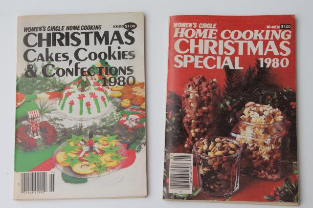 photo of retro vintage holiday cookbooks lot, 60s 70s 80s vintage Christmas cookies baking recipes #7