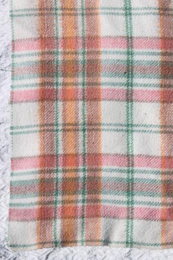 photo of retro vintage plaid camp blankets for camping, tailgating, cabin bunk blankets #3