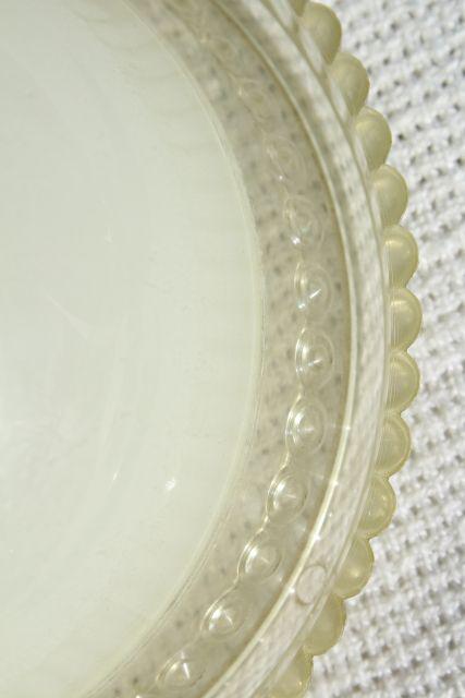 photo of retro vintage plastic clip on lamp shade, shades for single bulbs or flush mount ceiling light fixture #9
