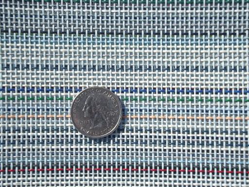 photo of retro woven plastic fabric, indoor / outdoor cloth for lawnchairs etc. #2