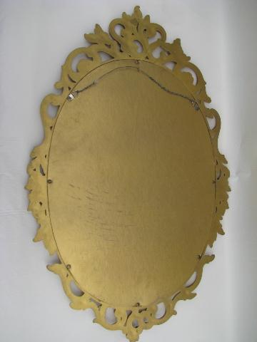 photo of rococo baroque gold frame, 60s french country style mirror #4