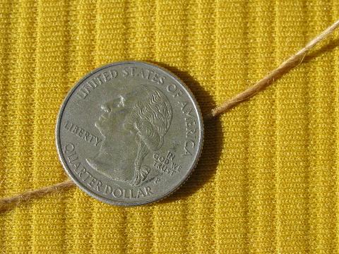 photo of rough vintage jute twine, four balls of heavy rope cord, natural brown #3